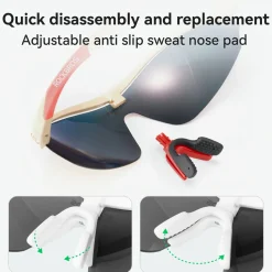 SP402 Polarized Glasses 3 Replaceable Lenses UV400