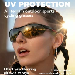 SP402 Polarized Glasses 3 Replaceable Lenses UV400