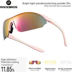SP402 Polarized Glasses 3 Replaceable Lenses UV400