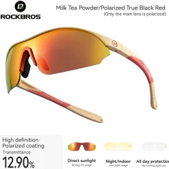 SP402 Polarized Glasses 3 Replaceable Lenses UV400