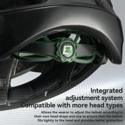Steering Remote Smart Riding Helmet with Bike Headlight and Tail Light GlowGuard