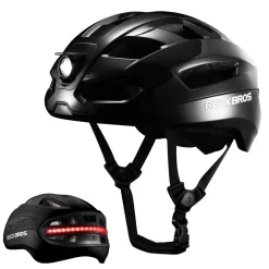 Steering Remote Smart Riding Helmet with Bike Headlight and Tail Light GlowGuard