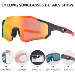 TAC Lightweight Polarized Sunglasses for Cycling & Fishing