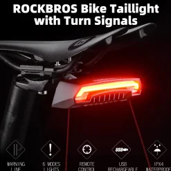 Tail Light with Turn Signals Remote Brake USB