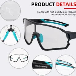 Thickened PC Lens Photochromic Sunglasses (UV400)