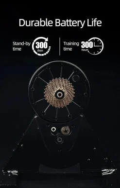 ThinkRider A1 Bike Trainer 11-Speed Cassette ANT+ Bluetooth Simulates 3% Slope