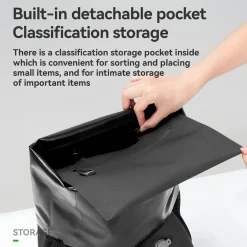 TL-153 25L Seamless 100% Waterproof Bike Panniers Rear Rack Bicycle Bag ROAD TO SKY