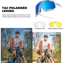 Transparent Windproof Polarized Cycling Glasses
