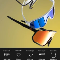 Transparent Windproof Polarized Cycling Glasses