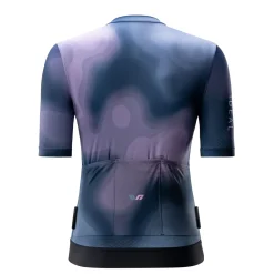 TVI Women’s Cycling Jersey Breathable Short Sleeve Navy Blue