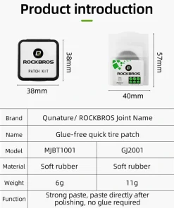 Ultra-Mini Tire Patch Kit – Super Lightweight Ultra-Slim Pocket-Friendly