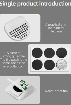 Ultra-Mini Tire Patch Kit – Super Lightweight Ultra-Slim Pocket-Friendly