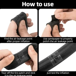 Ultra-Mini Tire Patch Kit – Super Lightweight Ultra-Slim Pocket-Friendly
