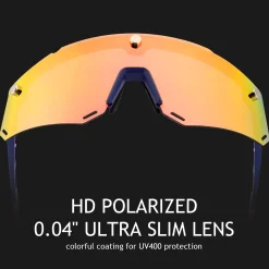 Unisex Polarized Cycling Glasses with 2 Replaceable Lenses