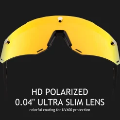 Unisex Polarized Cycling Glasses with 2 Replaceable Lenses