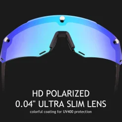 Unisex Polarized Cycling Glasses with 2 Replaceable Lenses