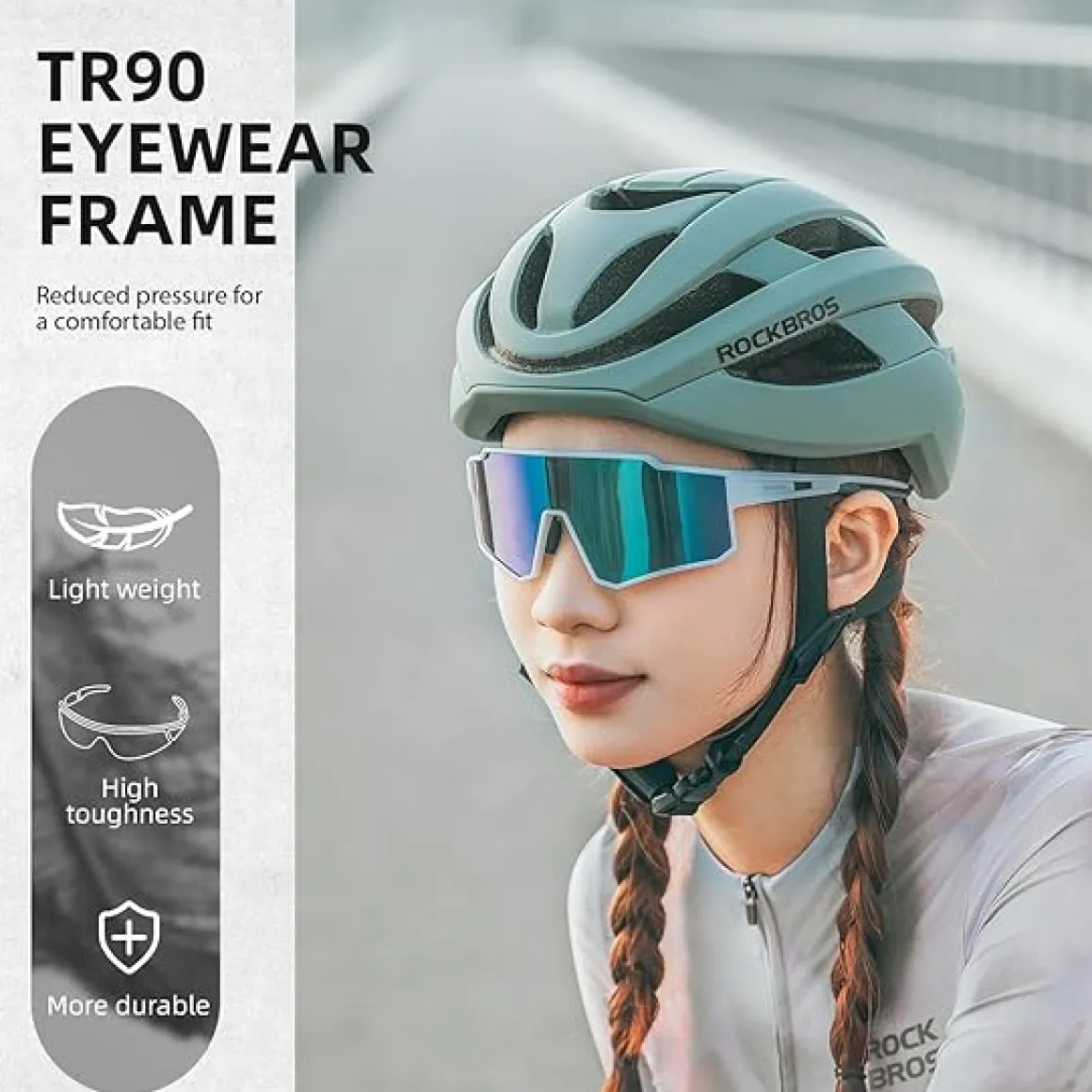 Unisex Polarized Cycling Sunglasses with TR90 Frame
