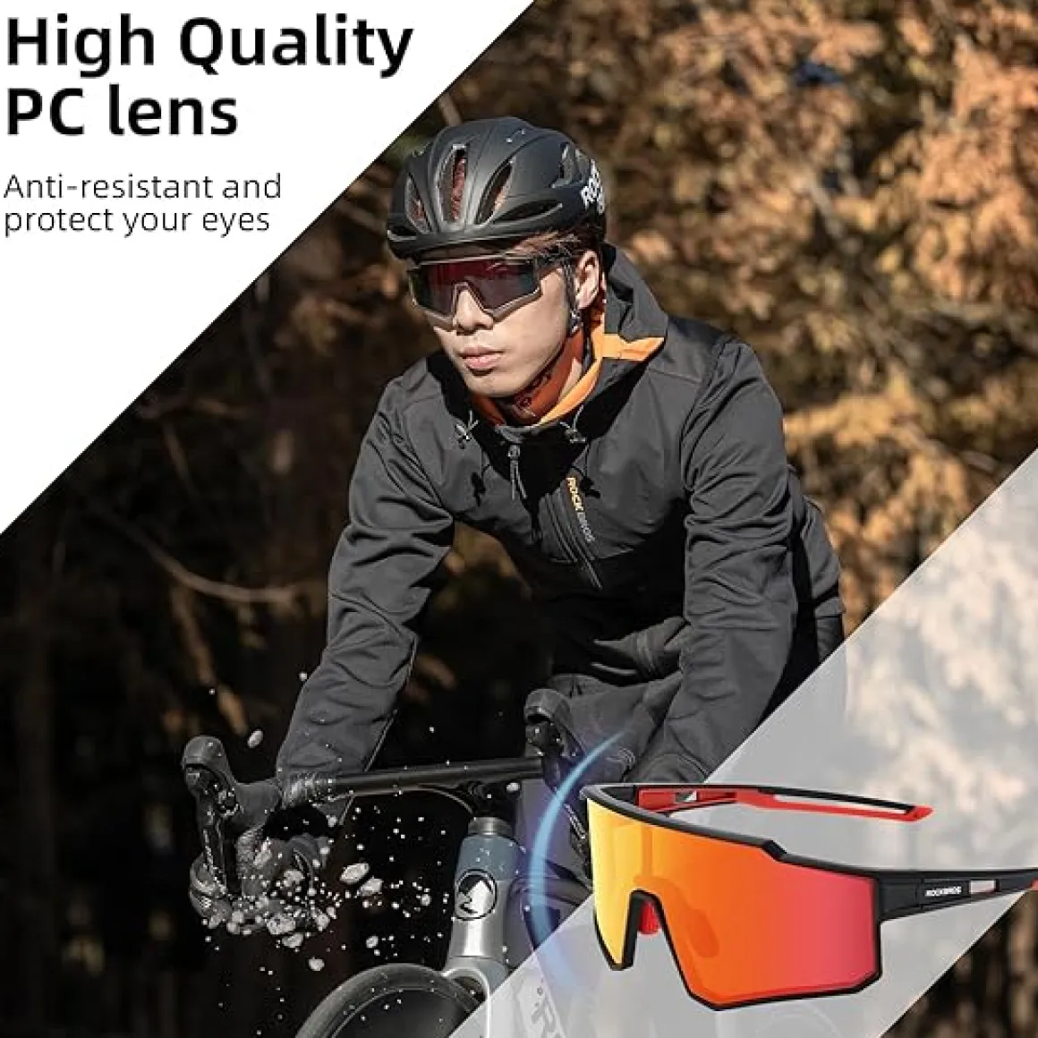 Unisex Polarized Cycling Sunglasses with TR90 Frame