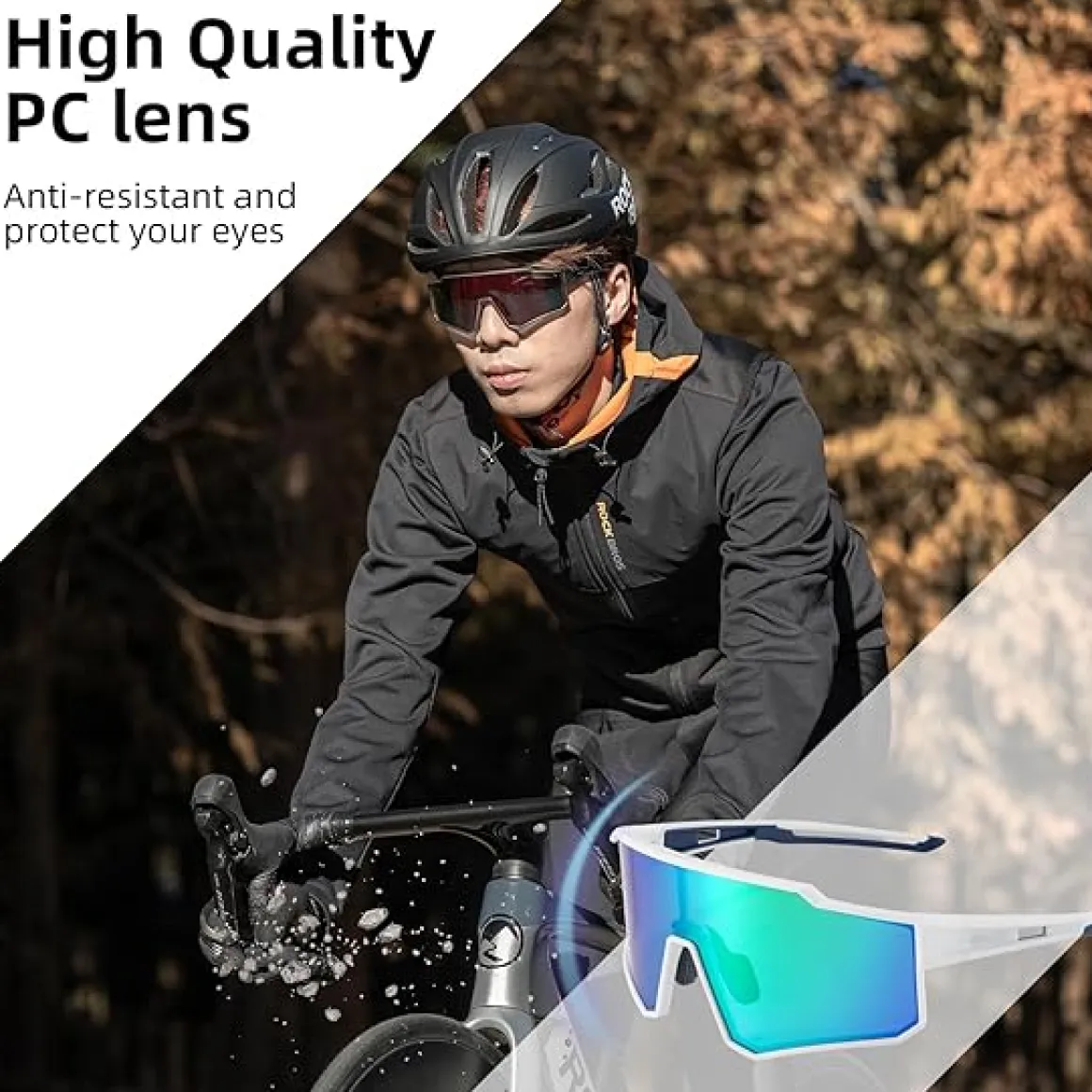 Unisex Polarized Cycling Sunglasses with TR90 Frame