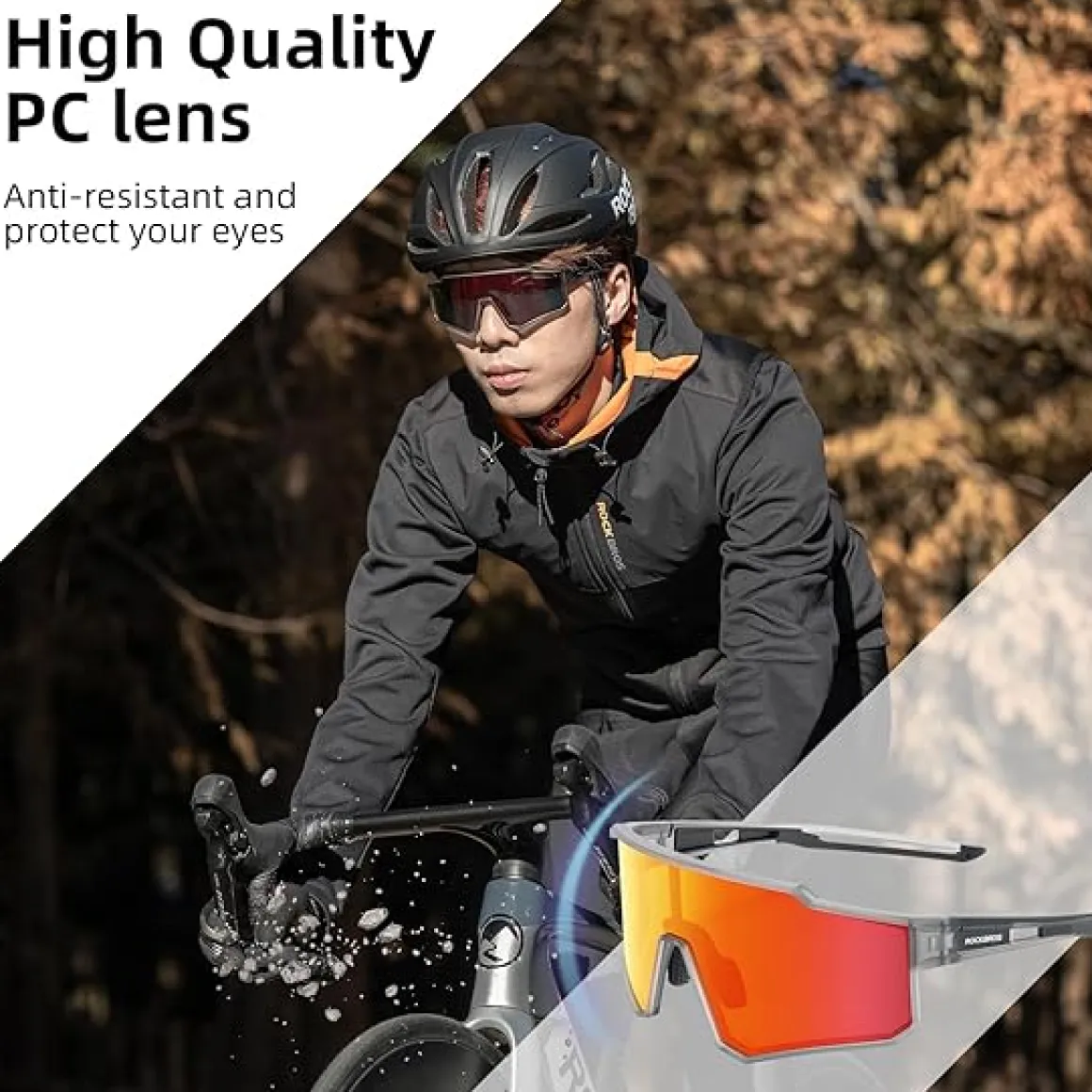 Unisex Polarized Cycling Sunglasses with TR90 Frame