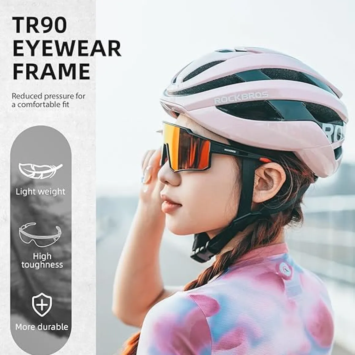 Unisex Polarized Cycling Sunglasses with TR90 Frame