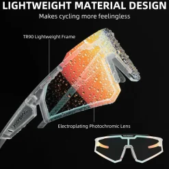 Unisex Transition Sports Sunglasses for Cycling