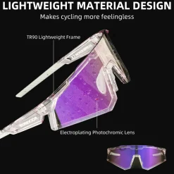 Unisex Transition Sports Sunglasses for Cycling