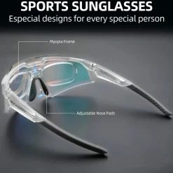 Unisex Transition Sports Sunglasses for Cycling