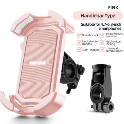 Universal Bike Phone Holder for Handlebar & Mirror