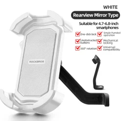 Universal Bike Phone Holder for Handlebar & Mirror
