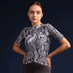 VeloNuts Women‘s Cycling Jersey Dragon-Blanc