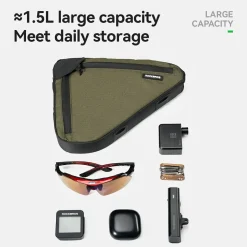 VERDANT REST Bike Frame Bag 1.5L
