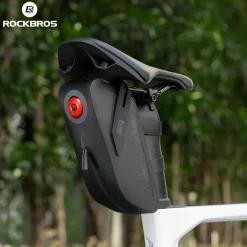 Waterproof Bicycle Tail Bag with Smart Light 0.8L