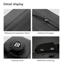 100% Waterproof Bike Frame Bag 0.9L