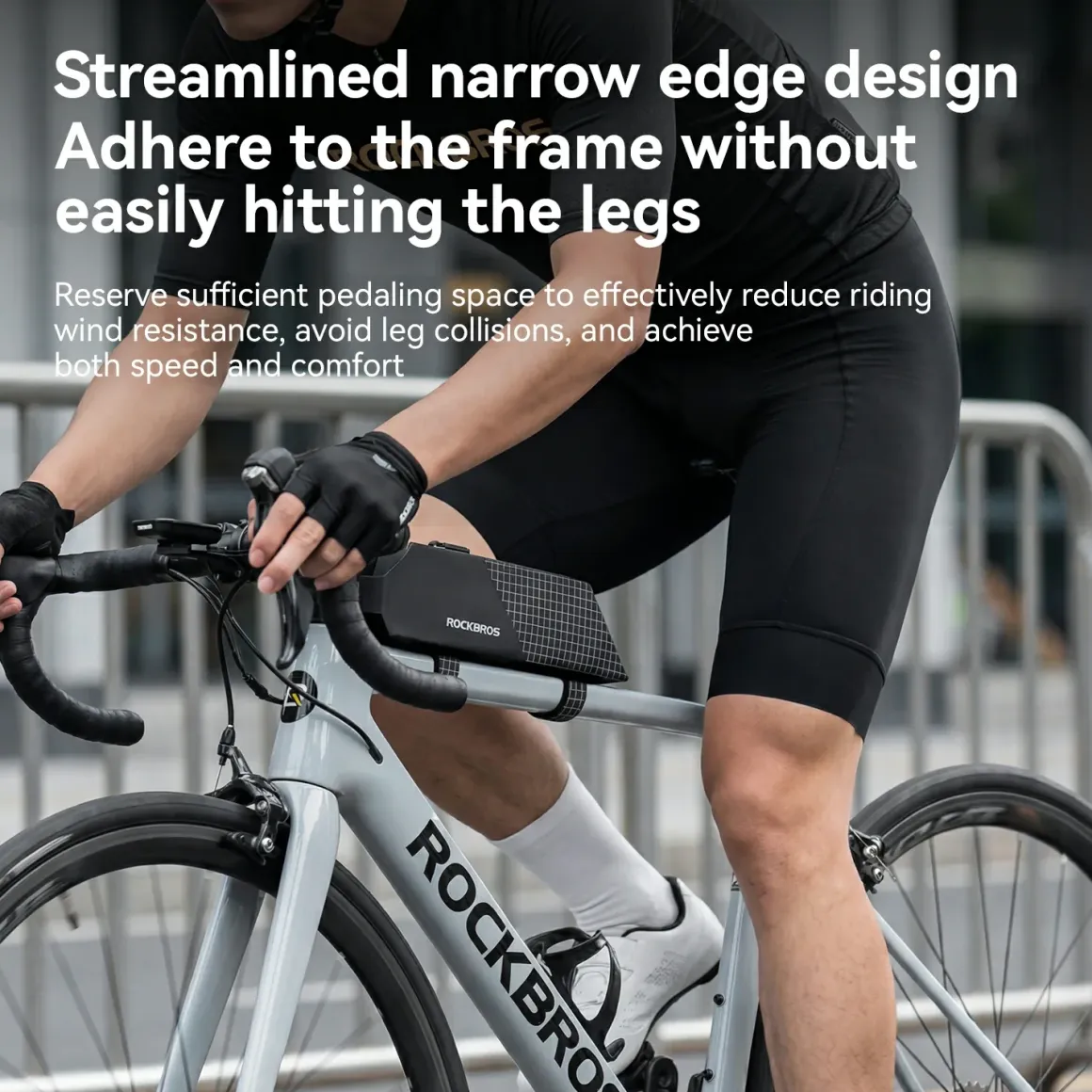 100% Waterproof Bike Frame Storage Bag Top Tube Bag 0.6L
