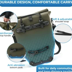 Waterproof Bike Pannier Bag 20L AS-166