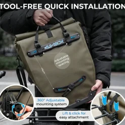 Waterproof Bike Pannier Bag 20L AS-166