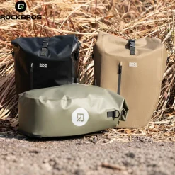 Waterproof Bike Rack Bag 20L Roll-Top Rear Pannier