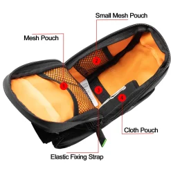 Waterproof Bike Saddle Bag with Bottle Holder