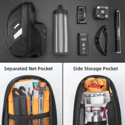Waterproof Bike Saddle Bag with Bottle Holder