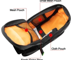 Waterproof Bike Saddle Bag with Bottle Holder