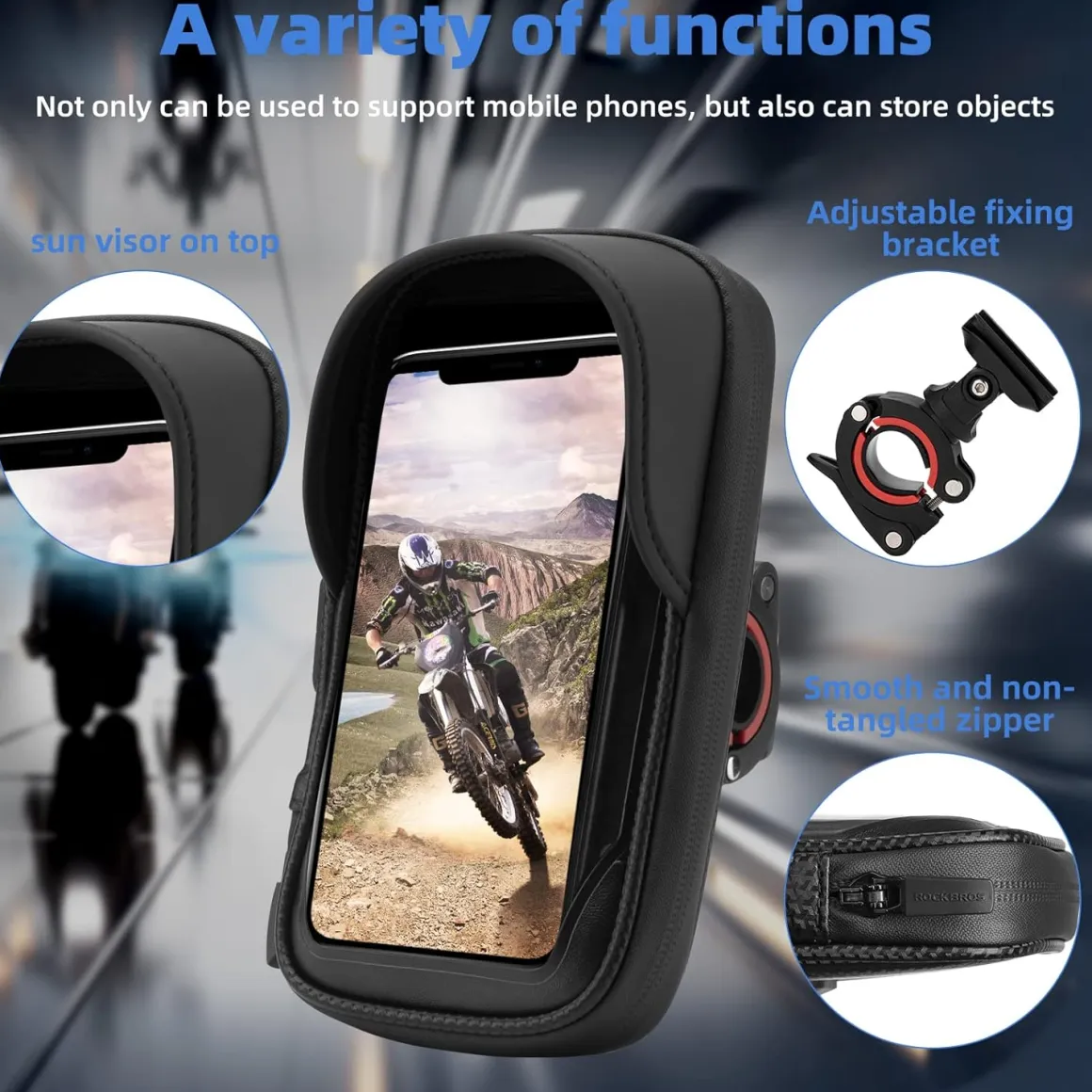 Waterproof Motorcycle Handlebar Phone Bag