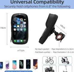 Waterproof Motorcycle Handlebar Phone Bag