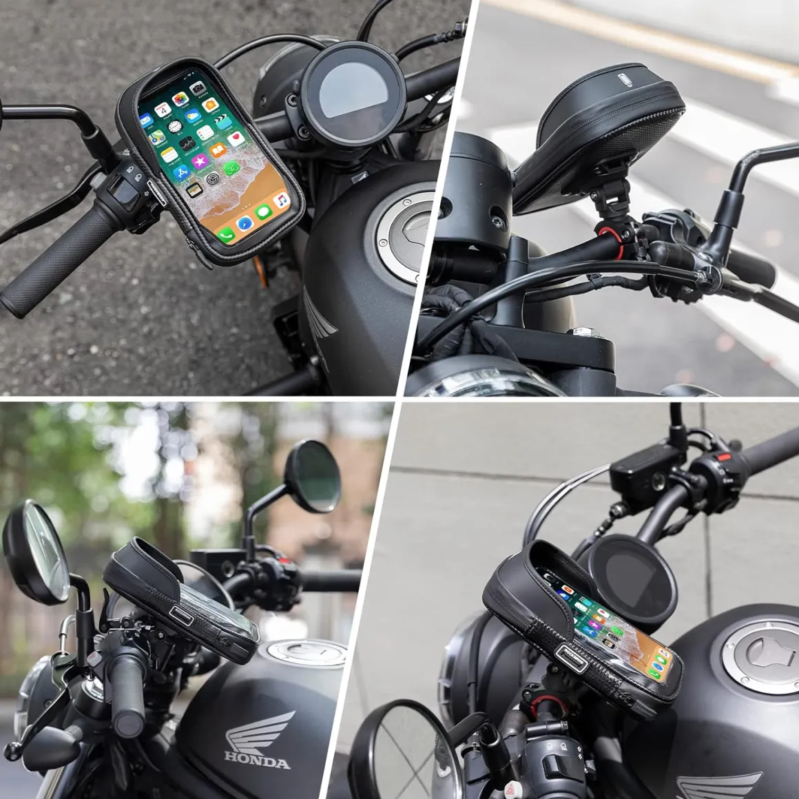Waterproof Motorcycle Handlebar Phone Bag