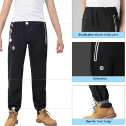 Waterproof Overtrousers for Men Women with Reflective