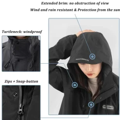 Waterproof Raincoat & Overtrousers for Men Women with Reflective