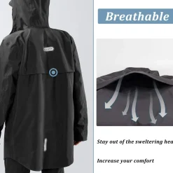 Waterproof Raincoat & Overtrousers for Men Women with Reflective