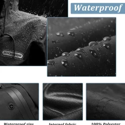 Waterproof Raincoat & Overtrousers for Men Women with Reflective
