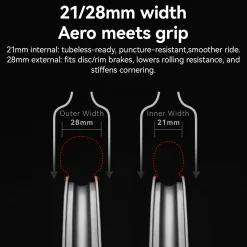 WAVE RIM Bike T700 Carbon Wheelset