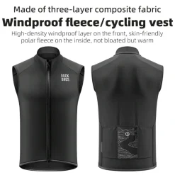 Windproof Fleece Cycling Vest